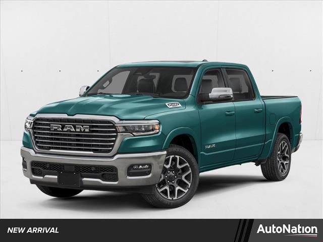 Serrano Green Metallic 2026 RAM 1500 Laramie Crew Cab 4WD Pickup Truck Four-Wheel Drive 8-Speed Automatic