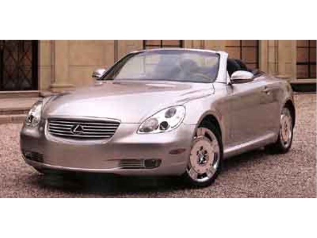 2002 Lexus SC 430 RWD Convertible Rear-Wheel Drive 5-Speed Automatic