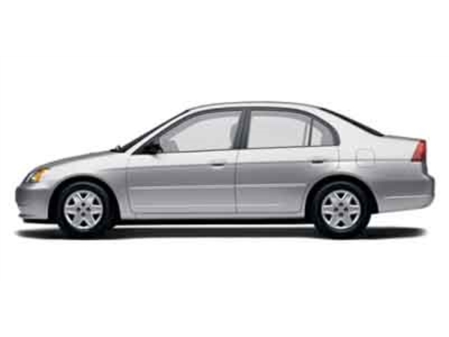 White 2003 Honda Civic Sedan Front-Wheel Drive Automatic