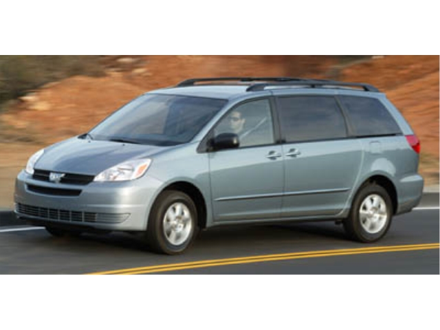 Silver/Gray 2005 Toyota Sienna Minivan Front-Wheel Drive Automatic